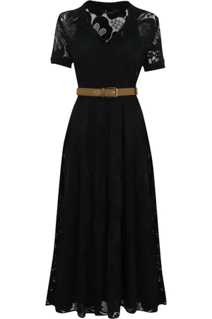 Max Mara Kleedjes, Dames, Blauw, M, Elegante Lambro Jurken voor Vrouwen