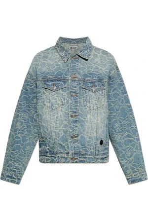 A Bathing Ape Jassen, Heren, Blauw, M, Denim, Denim jas