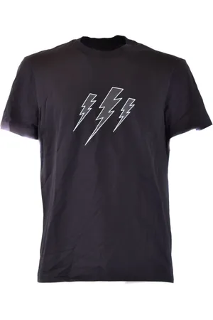 Neil Barrett Tops, Heren, Zwart, M, Stijlvolle T-shirts voor Mannen en Vrouwen