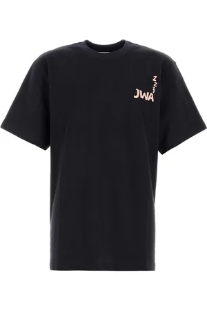 J.W.Anderson Tops, Heren, Blauw, L, Katoen, Middernachtblauw Katoenen T-Shirt