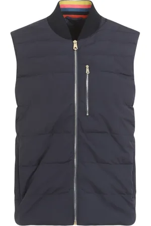 Paul Smith Jassen, Heren, Blauw, M, Nylon, Blauw Vest Verhoog Stijl Flexibiliteit