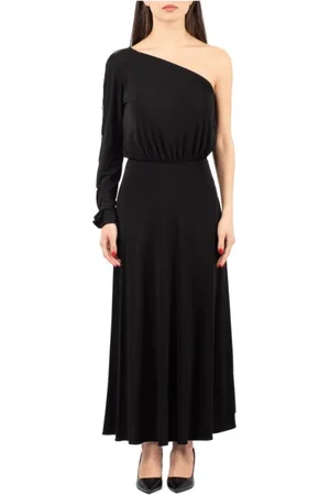 Elisabetta Franchi Kleedjes, Dames, Zwart, L, Elegante Jurk van