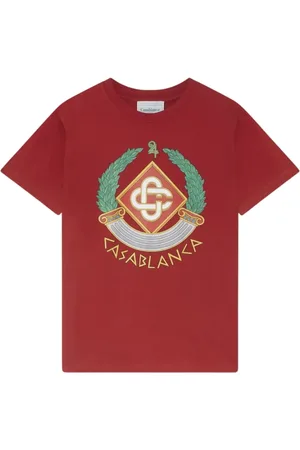 Casablanca Tops, Heren, Rood, S, Katoen, Rode Katoenen Tennis Club T-Shirt