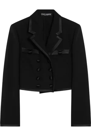 Dolce & Gabbana Jassen, Dames, Zwart, S, Korte jas