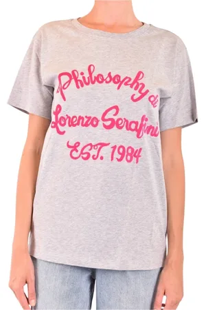Serafini Tops, Dames, Grijs, M, Stijlvolle T-shirts voor een trendy look