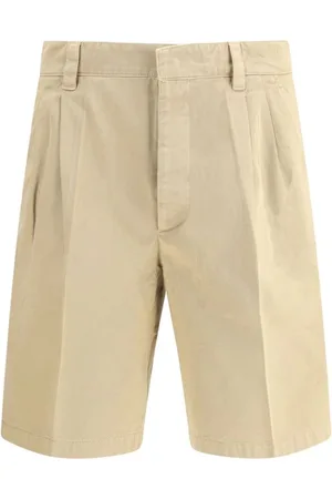 Prada Korte broeken, Heren, , L, Katoen, Elegante katoenen shorts met zakken
