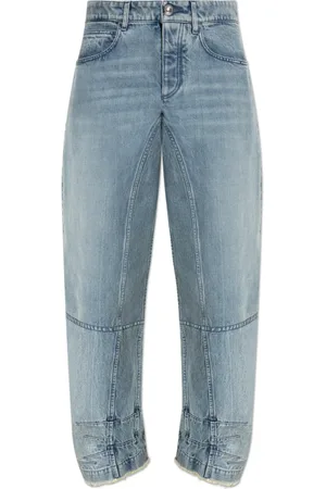 Jil Sander Jeans, Dames, Blauw, S, Denim, Jeans met logo