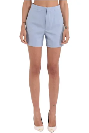 TAGLIATORE Korte broeken, Dames, Blauw, S, viscose bermuda