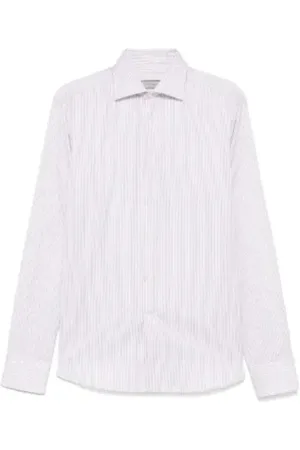 CANALI Overhemden, Heren, Roze, 2Xl, Rode Baksteen Button-Up Shirt