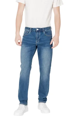 Armani Exchange Jeans, Heren, Blauw, W36 L32, Katoen, Slim Fit Heren Jeans, Model Xm 000049