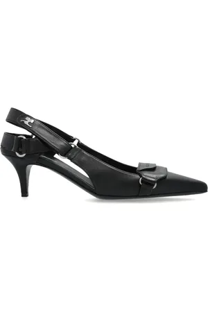 Courrèges Schoenen, Dames, Zwart, 38 EU, Leer, Zwarte Pumps voor Vrouwen