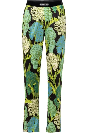 Tom Ford Nachtkleding & Lounge, Heren, Veelkleurig, L, Bloemen Lange Nachtbroek