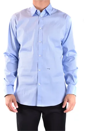 Dsquared2 Overhemden, Heren, Blauw, S, Casual Heren Overhemden Collectie