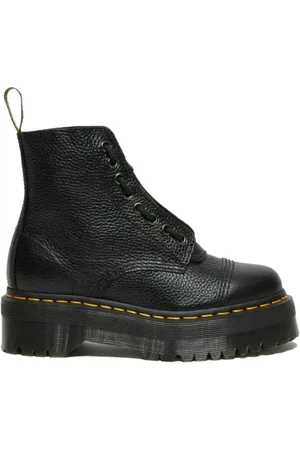 Dr. Martens Schoenen, Dames, Zwart, 36 EU, Leer, Gedurfde Sinclair Zwarte Platformlaarzen