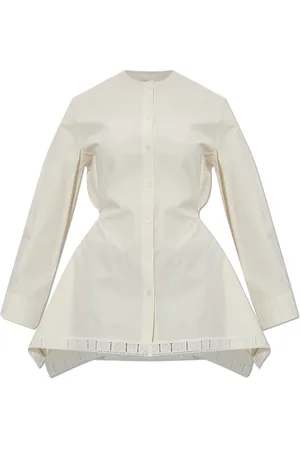 Lanvin Blouses & Shirts, Dames, , XS, Katoen, Shirt met trekkoord in de taille