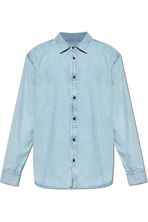RAG&BONE Overhemden, Heren, Blauw, S, Denim, Denim overhemd