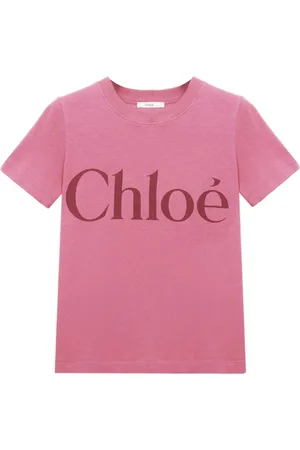 Chloé Tops, Dames, Roze, M, Katoen, Roze T-shirt voor vrouwen