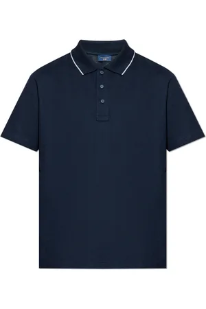 Paul & Shark Tops, Heren, Blauw, S, Katoen, Polo met logopatch
