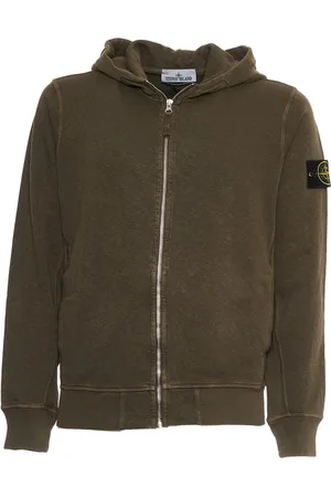 Stone Island Sweatshirts & Hoodies, Heren, Groen, S, Muschio Fleece Sweatshirt Ss 25
