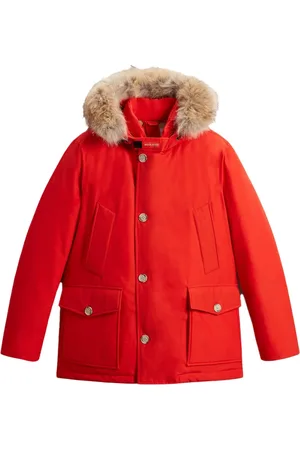 Woolrich Jassen, Heren, Rood, L, Stijlvolle Jassen voor Alle Seizoenen