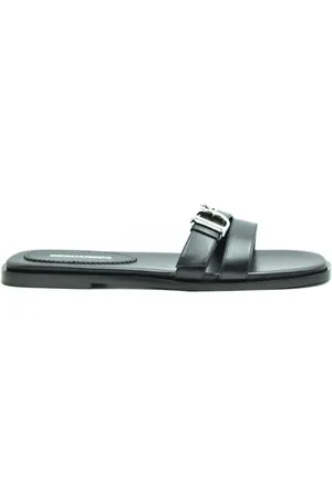 Dsquared2 Schoenen, Dames, Zwart, 38 EU, Stijlvolle Zomer Sandalen voor Vrouwen