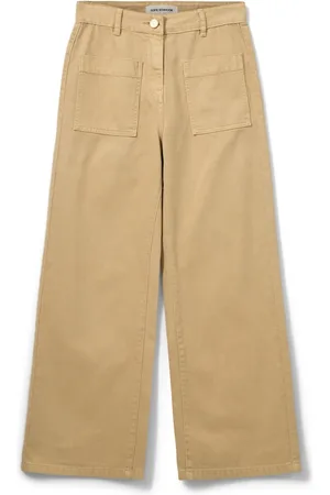 Sofie Schnoor Broeken, Dames, , L, Katoen, Wide Leg Jeans Toulousesw Model