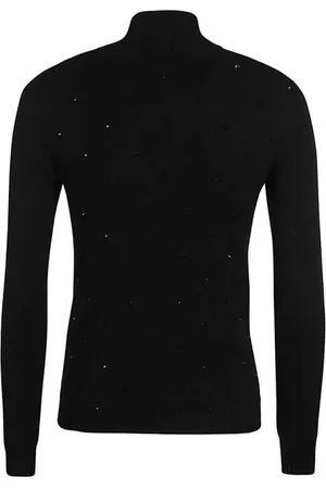 ERMANNO SCERVINO Truien, Dames, Zwart, M, Stijlvolle Sweaters voor een Chic Look