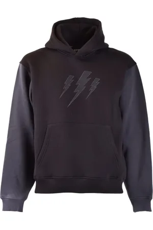 Neil Barrett Sweatshirts & Hoodies, Heren, Zwart, L, Stijlvolle Sweatshirts en Hoodies