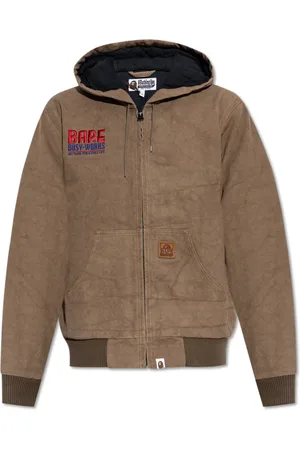 A Bathing Ape Jassen, Heren, Bruin, L, Katoen, Capuchonjas