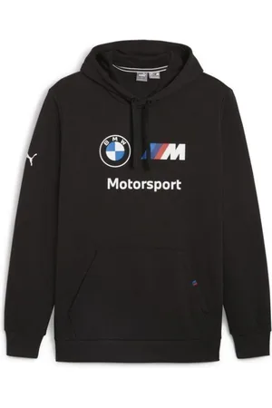PUMA Sweatshirts & Hoodies, Heren, Zwart, S, Heren Zwarte Hoodie met Voorlogo