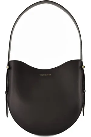 Victoria Beckham Tassen, Dames, Zwart, ONE Size, Leer, Zwarte leren schoudertas met bovenhandvat