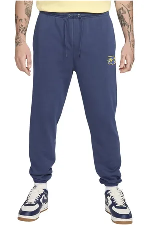 Nike Broeken, Heren, Blauw, S, Heren Logo Trainingsbroeken