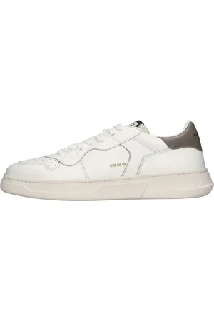 RUN OF Schoenen, Heren, Wit, 41 EU, Leer, Sneakers