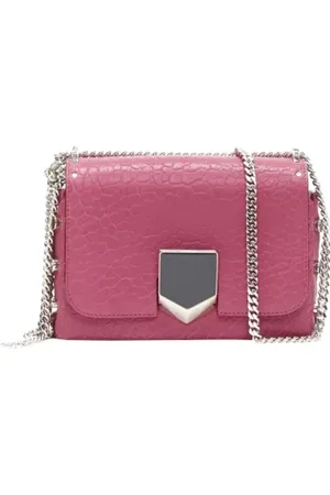Jimmy Choo Tassen, Dames, Roze, ONE Size, Leer, Leather shoulder-bags