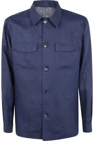 MICHAEL COAL Jassen, Heren, Blauw, M, Veldjas 2 Knopen