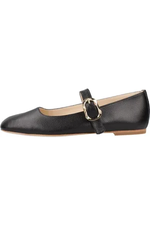 Alpe Schoenen, Dames, Zwart, 38 EU, Gesp Ballerina Schoenen