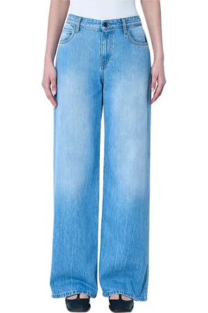 The Row Jeans, Dames, Blauw, W28, Katoen, Wijde Jeans Gemaakt in Italië