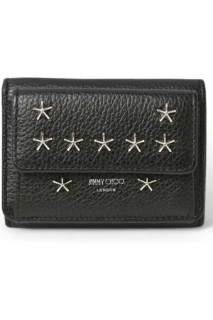Jimmy Choo Pre-owned, Dames, Zwart, ONE Size, Leer, Tweedehands leren portemonnees