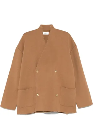 LANEUS Jassen, Heren, Bruin, L, Heren Cardigan in Kameel