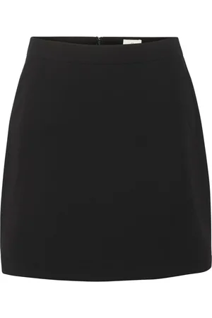 Kaffe Rokken, Dames, Zwart, XL, Zwart Diep A-lijn Rok