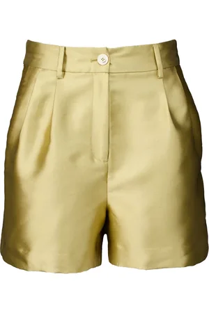 Josh V Korte broeken, Dames, Geel, XL, Gouden Paige Broek