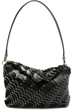 Paco rabanne Tassen, Dames, Zwart, ONE Size, Leer, Schoudertas
