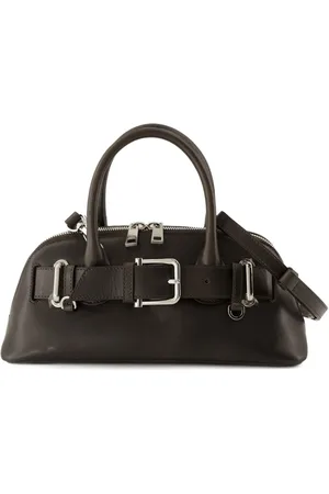 OSOI Tassen, Dames, Bruin, ONE Size, Leer, Bruin Leren Mini Schoudertas