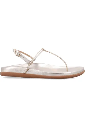 Ancient Greek Sandals Schoenen, Dames, Grijs, 36 EU, Platinum Gesloten Teen Sandalen