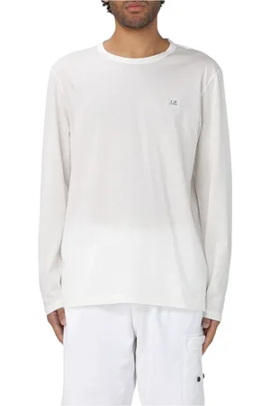 C.P. Company Tops, Heren, Wit, L, Heren Longsleeve T-shirt