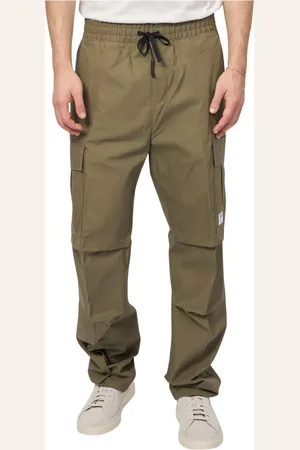 HUGO BOSS Broeken, Heren, Groen, S, Katoen, Groene Cargo Broek Relaxte Pasvorm