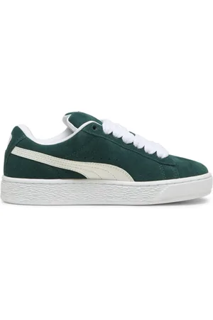 PUMA Schoenen, Heren, Groen, 39 EU, Suède, Groene Suede Junior Sneakers