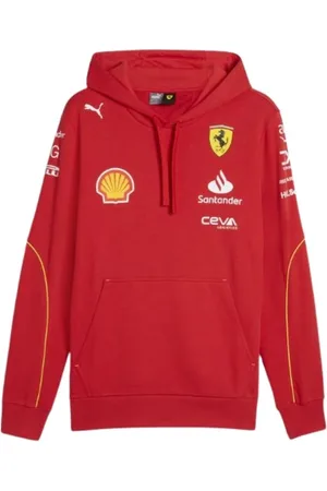 PUMA Sweatshirts & Hoodies, Heren, Rood, L, Scuderia Ferrari Hoodie Racing Stijl