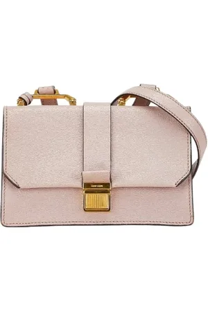 Miu Miu Pre-owned, Dames, Roze, ONE Size, Leer, Tweedehands leren schoudertassen