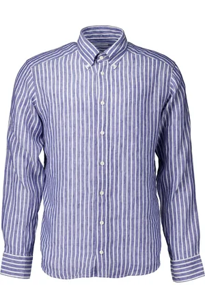 Eton Overhemden, Heren, Blauw, 2Xl, Blauw Overhemd Lange Mouw